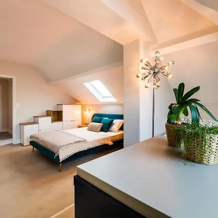 公寓 Coast Keyweek Duplex In The Center With Sea View 比亚里茨